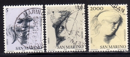 REPUBBLICA DI SAN MARINO 1978 LE VIRTU' CIVILI CIVILIAN VIRTUES SERIE COMPLETA COMPLETE SET USATA USED OBLITERE' - Used Stamps