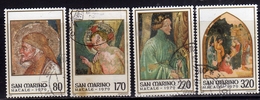 REPUBBLICA DI SAN MARINO 1979 NATALE CHRISTMAS NOEL WEIHNACHTEN NAVIDAD SERIE COMPLETA COMPLETE SET USATA USED OBLITERE' - Used Stamps