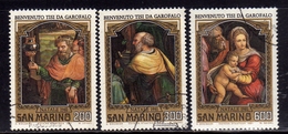 REPUBBLICA DI SAN MARINO 1981 NATALE CHRISTMAS NOEL WEIHNACHTEN NAVIDAD SERIE COMPLETA COMPLETE SET USATA USED OBLITERE' - Used Stamps