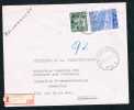 Lettre Recomm. Affr. N°768+771 De L'AGENCE Bil "26*SCHAERBEEK*/1950" - Covers & Documents