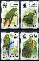 Cuba 1998 MiNr. 4156 - 4159  Kuba Birds Parrots Cuban Parakeet 4v  MNH** 4,80 € - Perroquets & Tropicaux