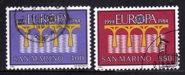 REPUBBLICA DI SAN MARINO 1984 EUROPA UNITA CEPT SERIE COMPLETA COMPLETE SET USATA USED OBLITERE' - Oblitérés