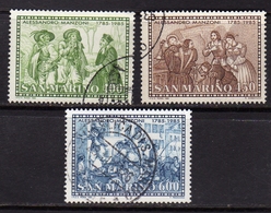 REPUBBLICA DI SAN MARINO 1985 ALESSANDRO MANZONI SERIE COMPLETA COMPLETE SET USATA USED OBLITERE' - Used Stamps