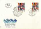 FDC Gemeinschaftsausgabe  "Schützt Die Alpen"  (A-CH)      1992 - Briefe U. Dokumente