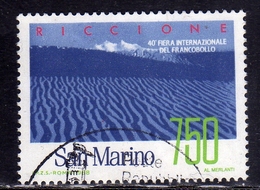 REPUBBLICA DI SAN MARINO 1988 GIORNATA FILATELICA RICCIONE  LIRE 750 USATO USED OBLITERE' - Usados