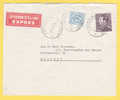 848A+854 Op EXPRES Brief Met Stempel ZONHOVEN - 1936-1951 Poortman