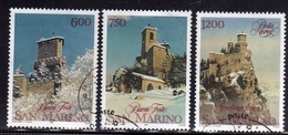 REPUBBLICA DI SAN MARINO 1991 NATALE CHRISTMAS NOEL WEIHNACHTEN NAVIDAD SERIE COMPLETA USATA USED OBLITERE' - Used Stamps