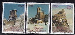 REPUBBLICA DI SAN MARINO 1991 NATALE CHRISTMAS NOEL WEIHNACHTEN NAVIDAD SERIE COMPLETA USATA USED OBLITERE' - Oblitérés