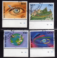 REPUBBLICA DI SAN MARINO 1995 ORGANIZZAZIONE MONDIALE DEL  TURISMO TOURISM ORGANIZATION SERIE COMPLETA SET USATA USED - Gebruikt