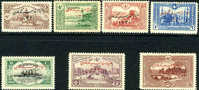 Turkey #278-84 Mint Hinged Overprinted Set From 1914 - Ongebruikt