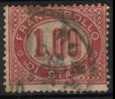 1875 Francobollo Di Stato Lire 1  Sassone Nr. 5 Usato/Used - Dienstzegels