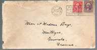 Lettre LAC USA Etats Unis Pour Montagne Gironde France - CAD 24-12-1934 - Flier Mail Early For Christmas Noël - Poststempel