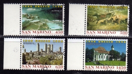 REPUBBLICA DI SAN MARINO 1996 UNESCO 50° ANNIVERSARIO ANNIVERSARY SERIE COMPLETA COMPLETE SET USATA USED OBLITERE' - Usati