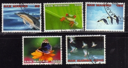 REPUBBLICA DI SAN MARINO 1996 MONDO NATURA WORLD NATURE SERIE COMPLETA COMPLETE SET USATA USED OBLITERE' - Gebruikt