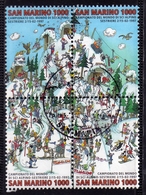 REPUBBLICA DI SAN MARINO 1997 SCI ALPINO ALPINE SKIING SERIE COMPLETA COMPLETE SET USATA USED OBLITERE' - Used Stamps