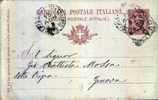 TEMPIO PAUSANIA - Anno 1894 - Entero Postal