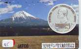 Télécarte Japon *  Pièce De Monnaie  (95 ) Money * Coin * Munten * Munzen * Geld * MEDAL * MT. FUJI - Sellos & Monedas