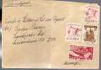 Lettre Pologne Pour Baden Baden Allemagne CAD 8-04-1959 - 4 Tp - Briefe U. Dokumente