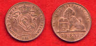 BELGIQUE - BELGIUM - LEOPOLD Ier -2 CENTIMES 1861 - TRES BELLE MONNAIE - 5 Cents