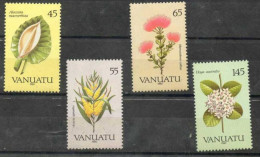 VANUATU :Fleurs Indigènes : Alocasia Macrorrhiza, Acacia Spirorbis, Haya Australis, Metrosideros Collina - Vanuatu (1980-...)