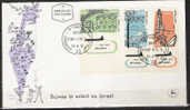 S739.-.ISRAEL .-. 1960 .-.SCOTT # : C20-C22 .-. FDC .-. TOURISM IN ISRAEL - Covers & Documents