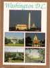 WASHINGTON D.C. USA - Lincoln Mémorial, Capitol, Maison Blanche (5 Vues) écrite Circulé 1994 (voir Détails Timbre) MEA19 - Washington DC