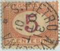 SI53D Italia Italy Regno Segnatasse Emesso Il 1870 / 1890 5 C. - Cifra Entro Un Ovale Usato - Gebraucht