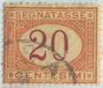 SI53D Italia Italy Regno Segnatasse Emesso Il 1870 / 1890 20 C. - Cifra Entro Un Ovale Usato - Used