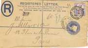 Carta Entero Postal Certificada LOMBARD St. 1900. Perfin Stamp - Lettres & Documents