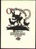 GERMANY Ca 1950 - SILHOUETTE POSTAL CARD "Osterspaziergang" - Silhouettes