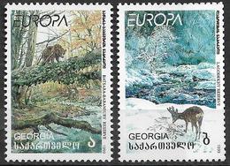 1999  Georgien  Yv 223-4  Mi. 312-3** MNH Europa: Natur- Und Nationalparks. - 1999