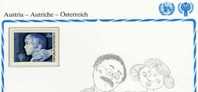 Gedenkblatt Zum Kinder-Jahr Austria 1597 **, O Plus GBl. 2€ Schützende Hand Der Mutter UNO Jahr Des Kindes 1979 UNICEF - Lettres & Documents