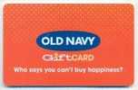 Old Navy  U.S.A.,  Carte Cadeau Pour Collection  # 27 - Gift And Loyalty Cards