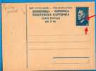 A-156  JUGOSLAVIA JUGOSLAWIEN  TITO   POSTAL CARD ERROR TYPICAL - Postal Stationery