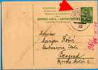 A-156  JUGOSLAVIA JUGOSLAWIEN CROAZIA  Kingdom  POSTAL CARD  Cancelation Ambulante Beograd-zagreb - Entiers Postaux