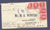 Argentina Registered Certificada Boxed Cancel No. 76 LUZURIAGA 1923 Cover To Washington D. C. United States USA Seals - Briefe U. Dokumente