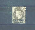 ST HELENA - 1861 4d On 6d MM (no Gum) - St. Helena