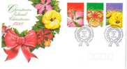 CHRISTMAS ISLAND FDC CHRISTMAS FLOWERS SET OF 3  STAMPS  DATED 03-09-1998 CTO SG? READ DESCRIPTION !! - Christmas Island