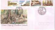 CHRISTMAS ISLAND FDC SCENIC VIEWS LANDSCAPE  SET OF 4  STAMPS  DATED 01-06-1993 CTO SG? READ DESCRIPTION !! - Christmaseiland