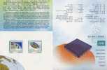 Folder Taiwan 1997 Electronic -IC Stamps Computer Cell Phone Wafer Space Map Globe Satellite Organ Piano - Ongebruikt