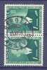 Norway 1946 Mi. 315    1.00 Kr King König Haakon VII (in Pair) Deluxe Cancel BERGEN - LAKSEVÅG !! - Used Stamps