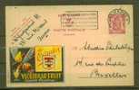BELGIQUE Publicité Sur Entier Postal  Type Armoiries Obl. - Otros & Sin Clasificación