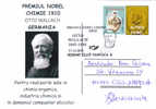 The Nobel Prize In Chimie 1910 OTTO WALLACH Card Obliteration Commemorat. Cluj-Napoca, Romania. - Chimie