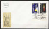 S734.-.ISRAEL .-. 1962 .-.SCOTT # : 220-221.-. FDC .-. HEROES AND MARTYRS DAY - Briefe U. Dokumente