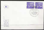 S733.-.ISRAEL .-. 1975 .-.SCOTT # : 474.-. ESPECIAL COVER THE  FEDERATION OF EUROPEAN BIOCHEMICAL SOCIETIES CANCEL. - Covers & Documents