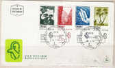 S725.-.ISRAEL .-. 1970 .-.SCOTT # : 402-405 .-. NATURE RESERVES . - Covers & Documents