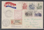 Pays Bas  -  Carte Postale Recommandée De 1951  -  Vol Spécial Eindhoven - Amsterdam- Valeur Timbres Obitéres  =24 Euros - Brieven En Documenten