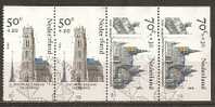 Pays-Bas Netherlands 1985 Timbres Du Carnet Eglises Stamps From Booklet Churches Complete Obl - Postzegelboekjes En Roltandingzegels