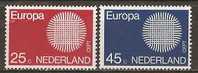 Pays-Bas Netherlands 1970 Europe Serie Complete MNH ** - Ongebruikt