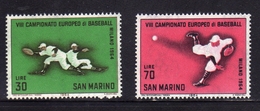 REPUBBLICA DI SAN MARINO 1964 BASEBALL SERIE COMPLETA COMPLETE SET MNH - Nuevos